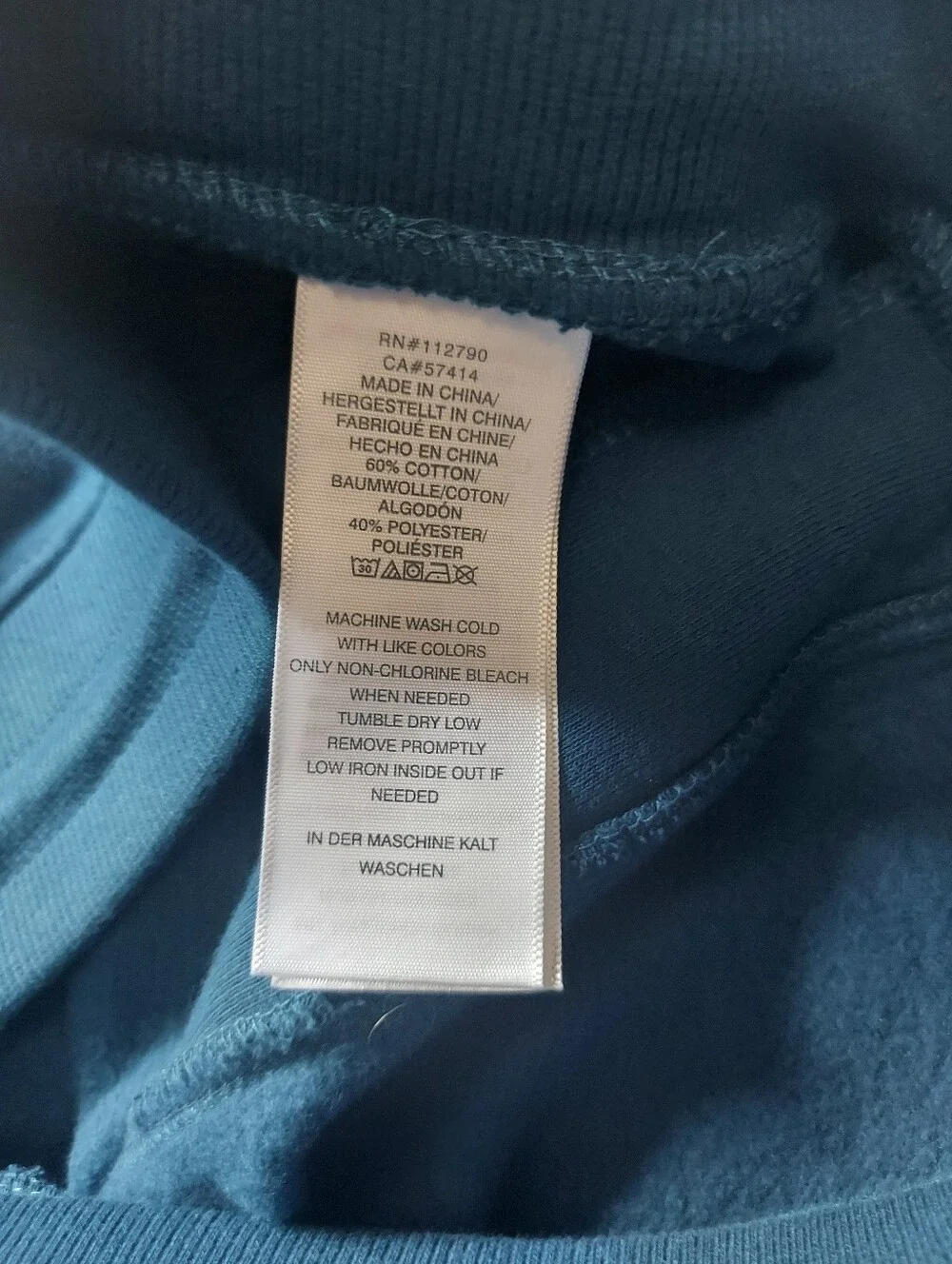 NWOT True Religion Horseshoe Logo Fleece Cotton Shorts Turquoise Blue Large